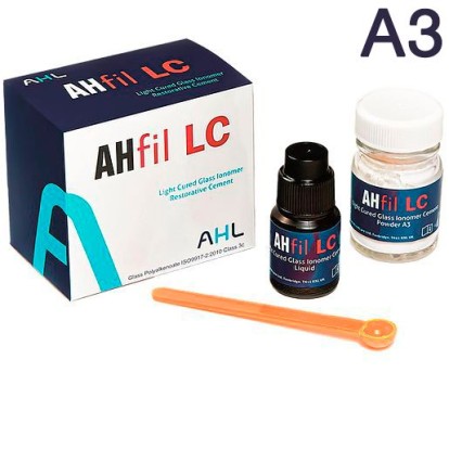 АшФил ЛС / AHfil LC (А3)- стеклоиономерный самоотверждаемый цемент для реставрации (15г+6мл), Advanced / Соединенное Королевство